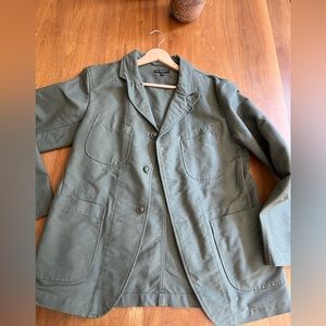 Engineered Garments Bedford Jacket in Olive cotton